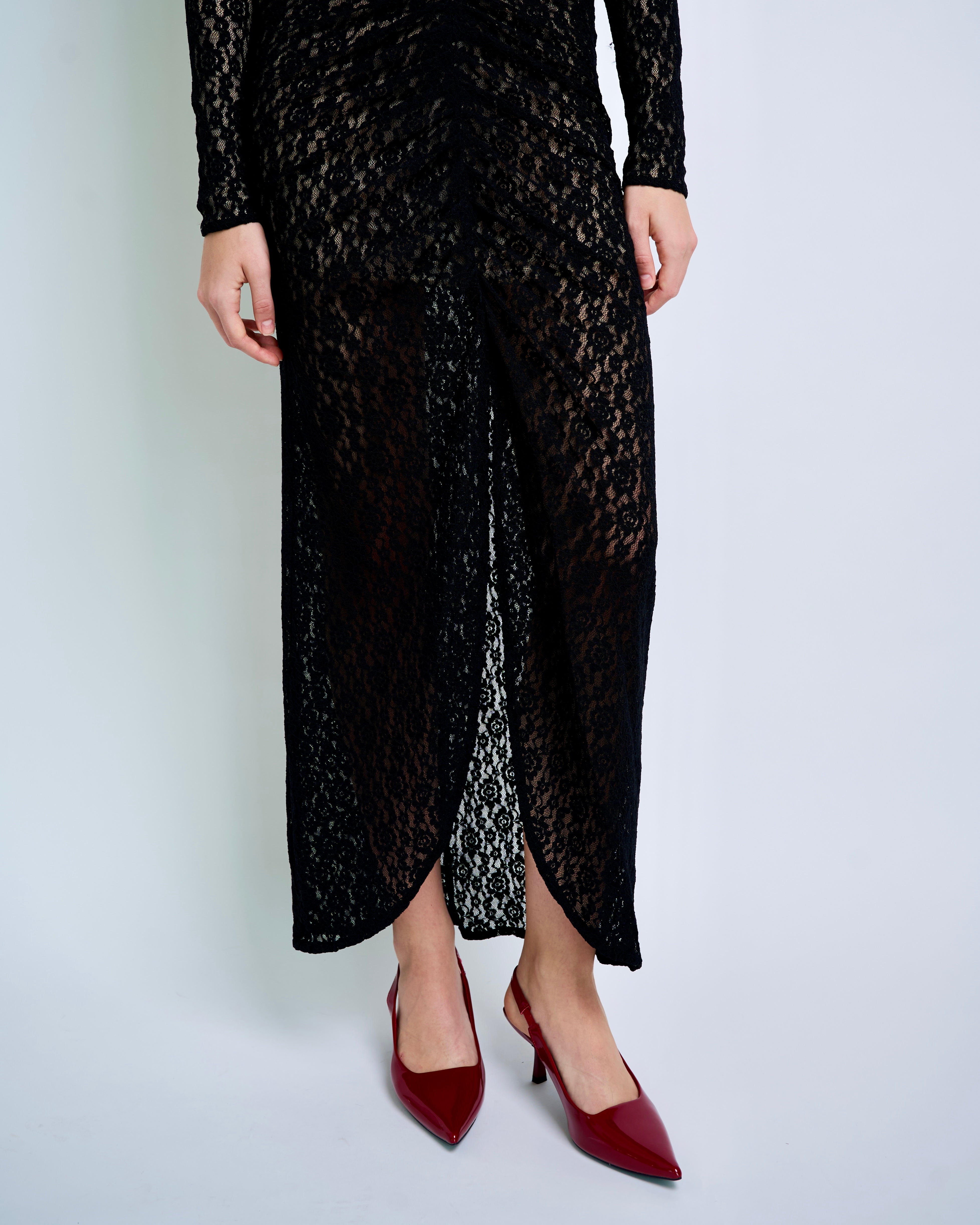 Eternal Rose Dress Black