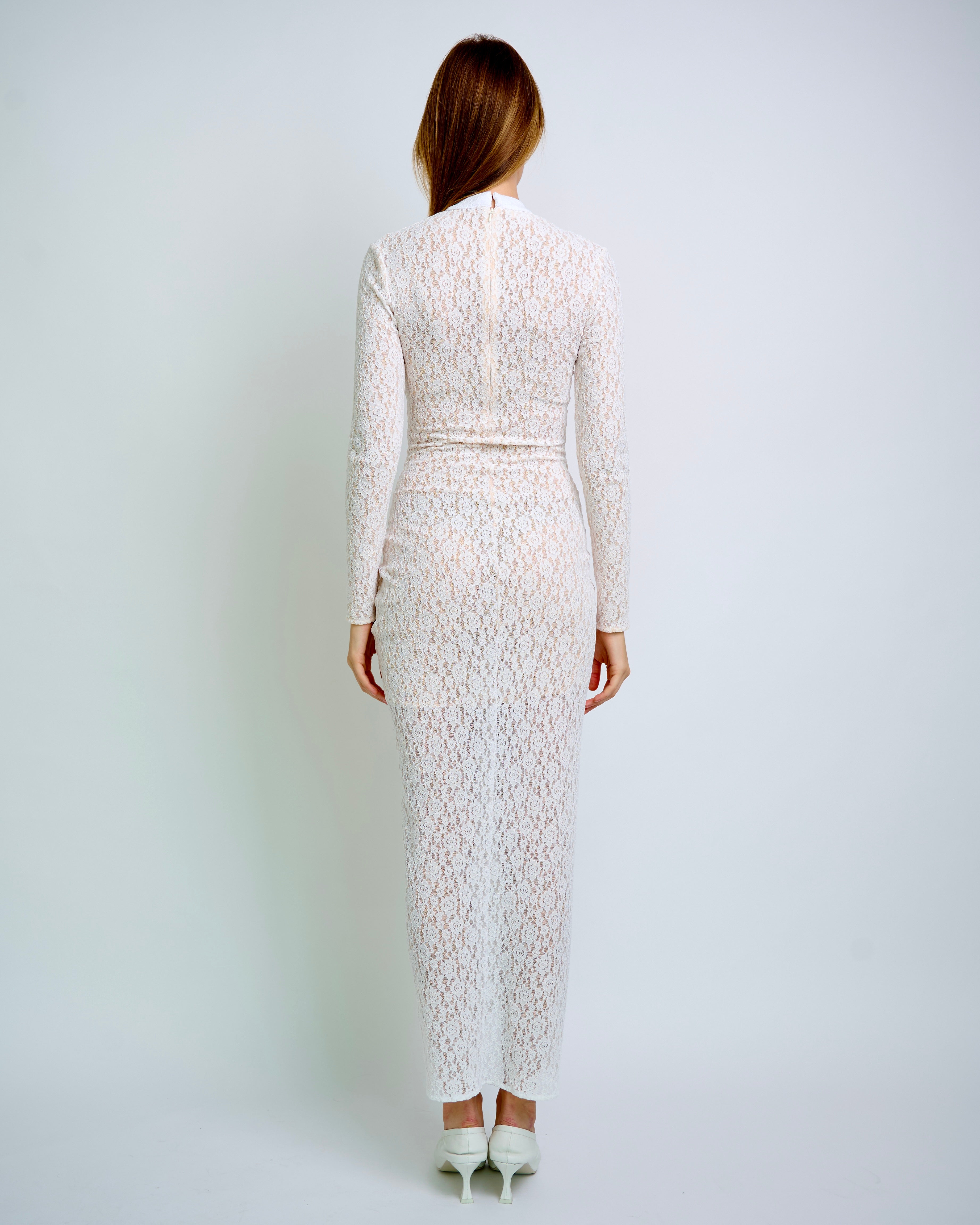 Eternal Rose Dress White