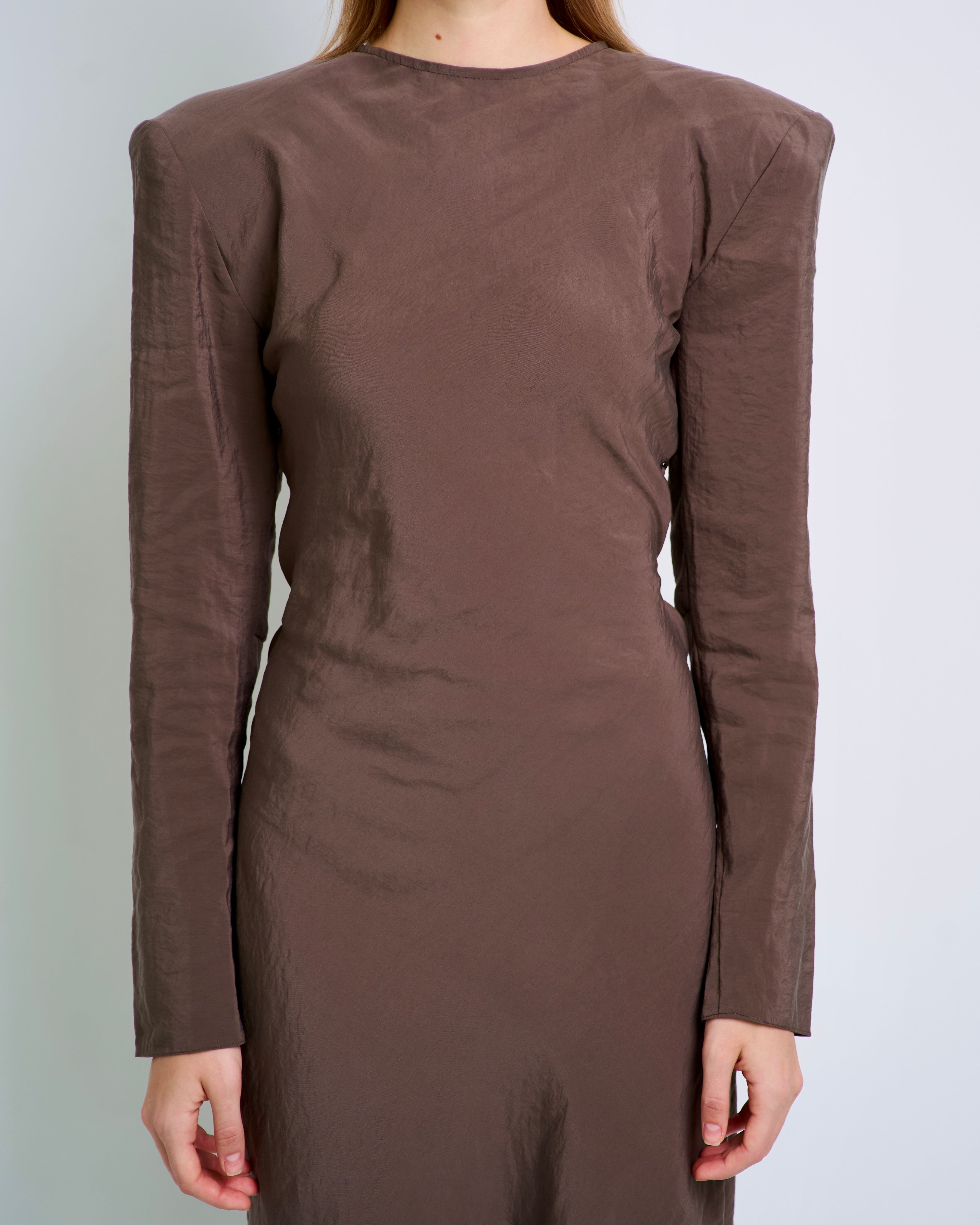 Femme Forte Dress Brown