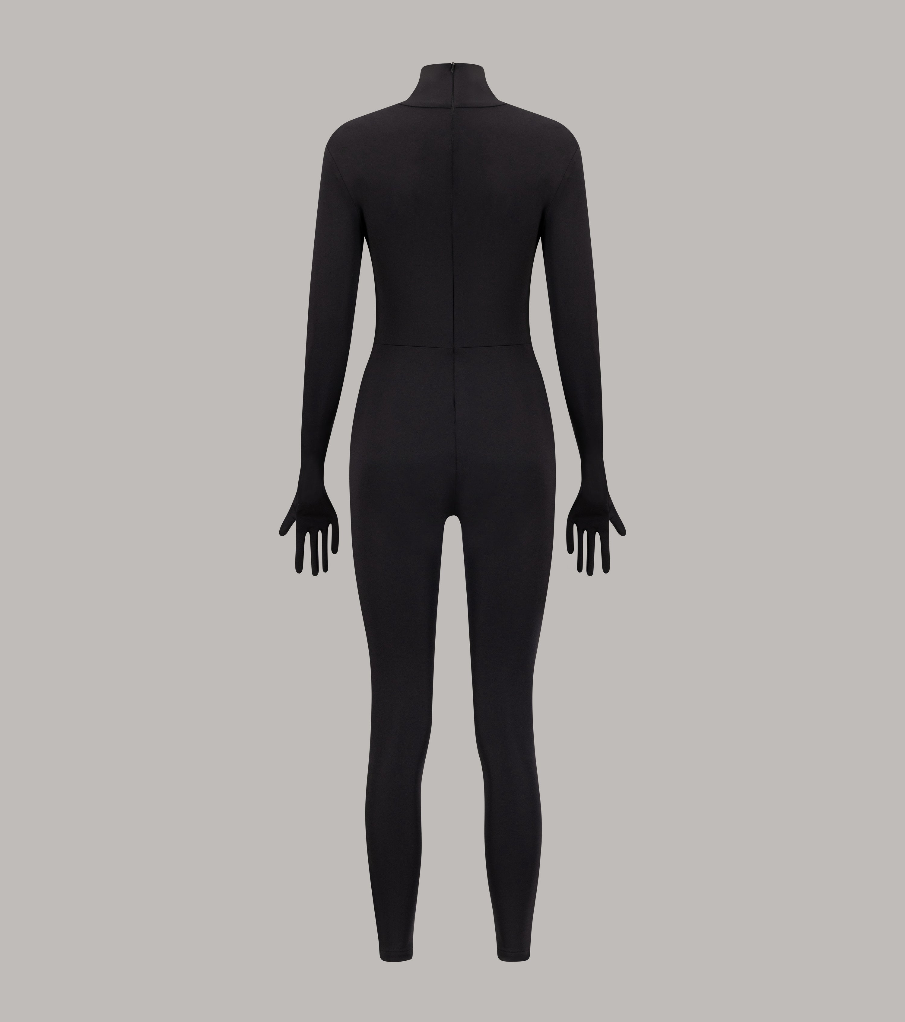 Sculpting Jumpsuit with Removable Gloves