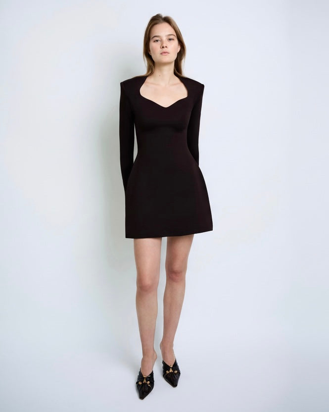 Classic Charm Dress Brown