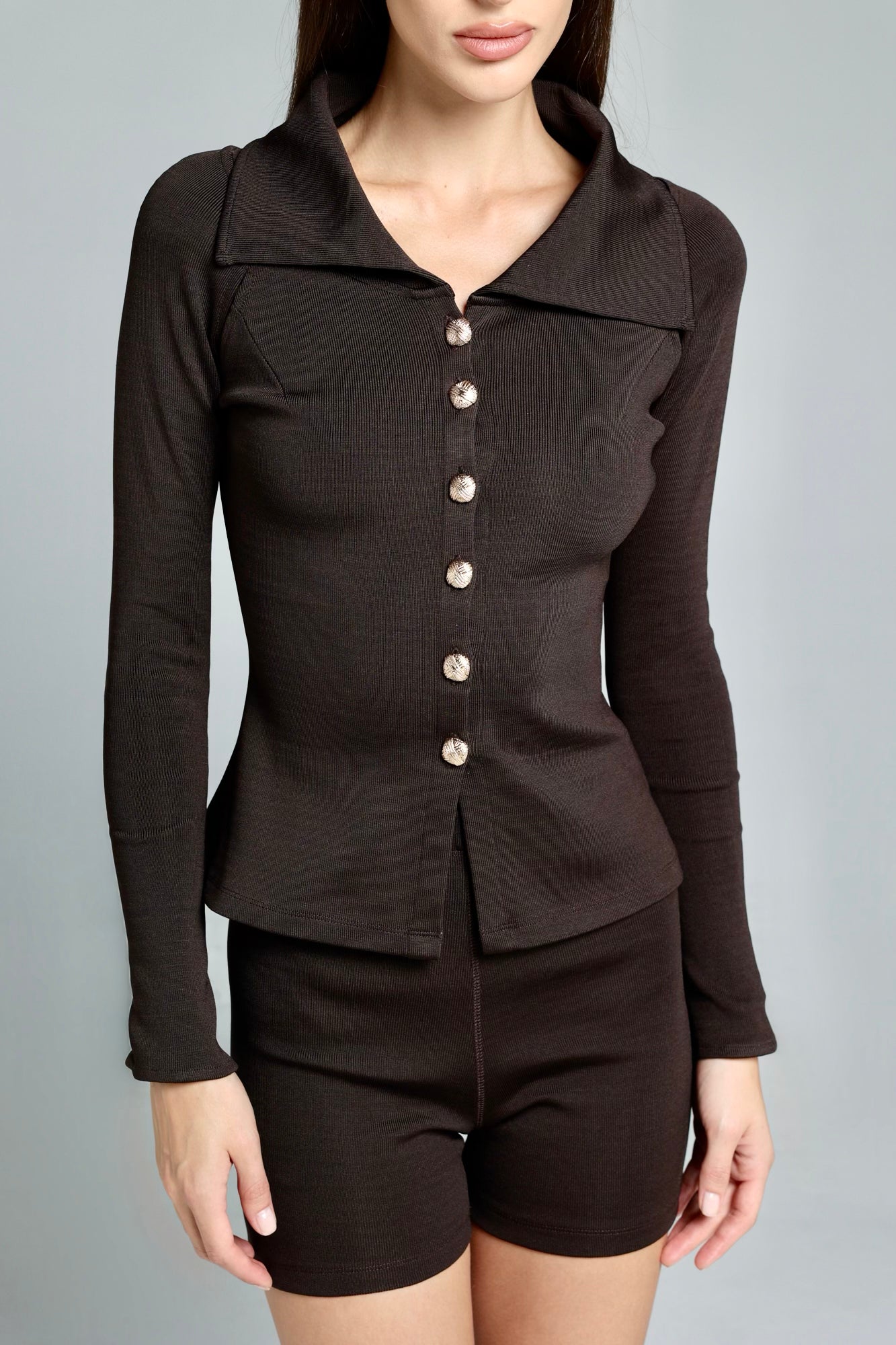 Classic Charm Jacket (Brown)