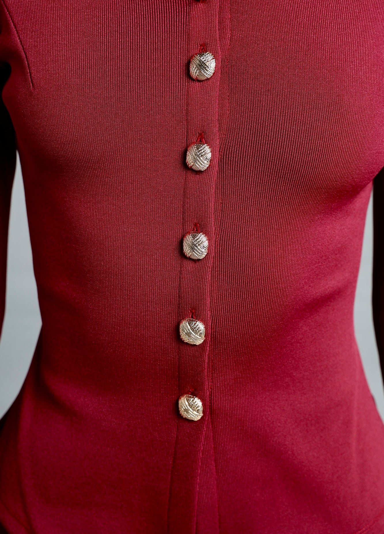 Classic Charm Jacket (Burgundy)