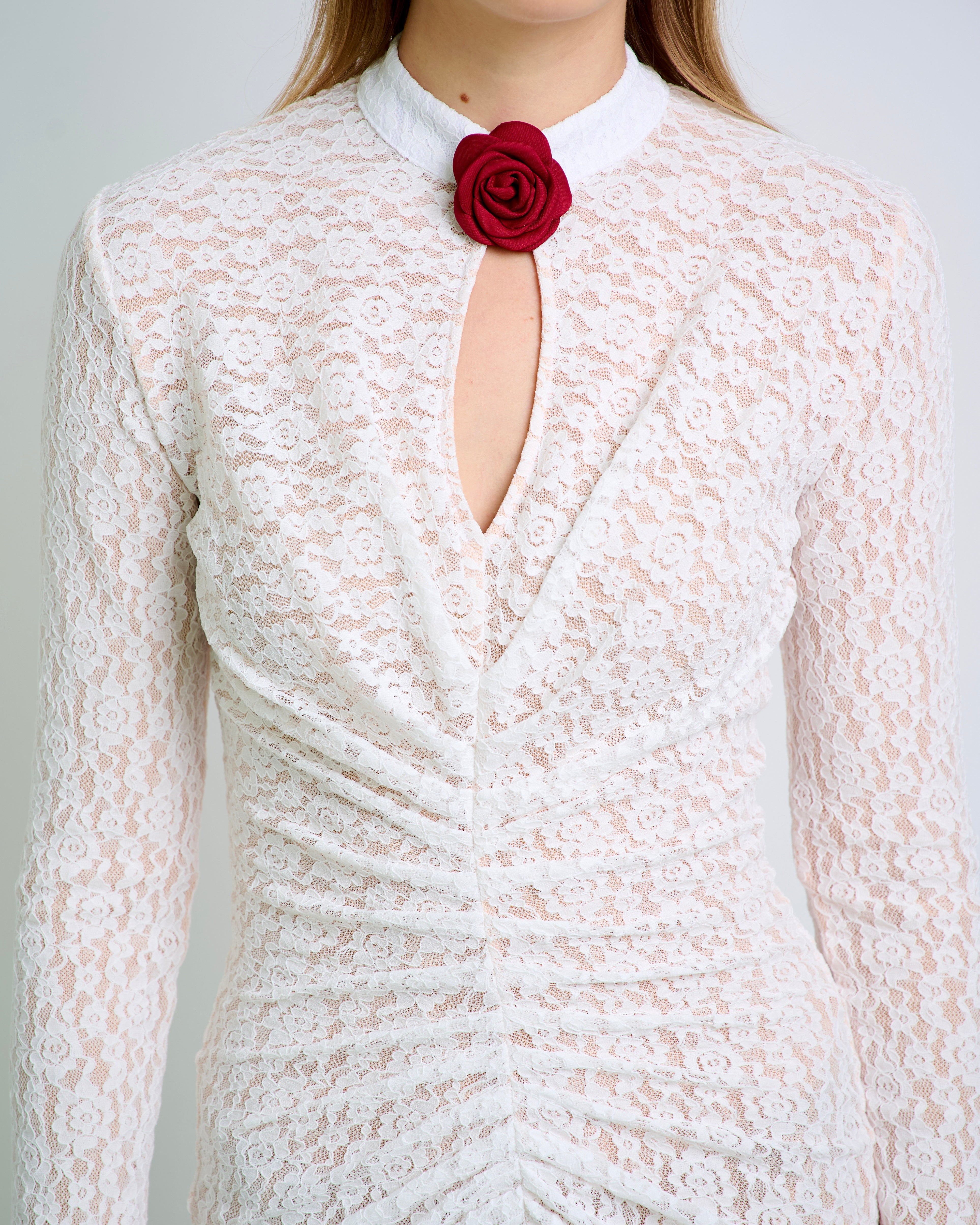 Eternal Rose Dress White