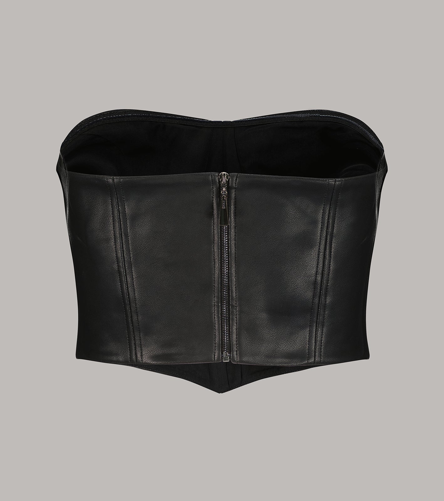 Vegan Leather Corset Top