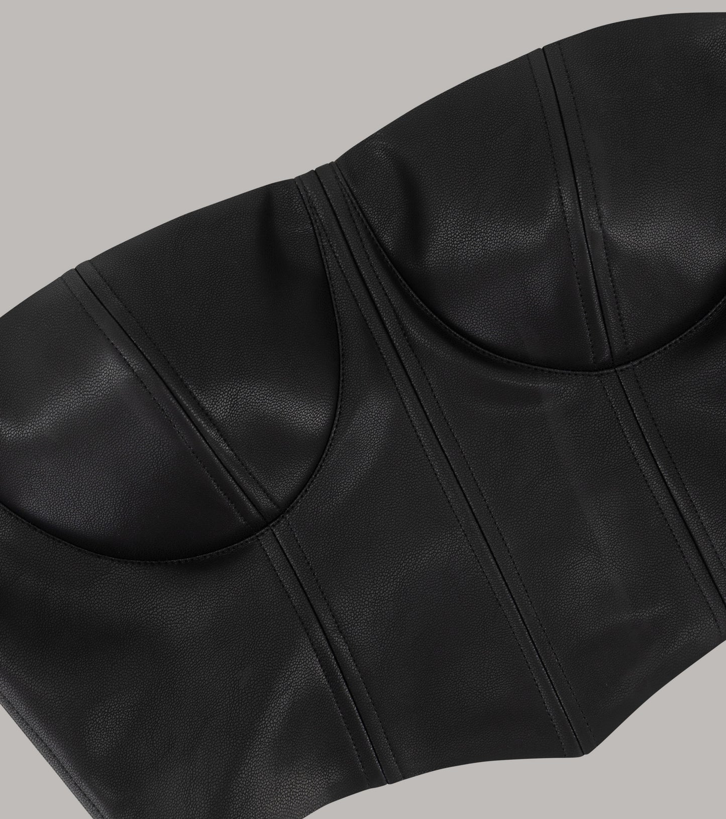 Vegan Leather Corset Top