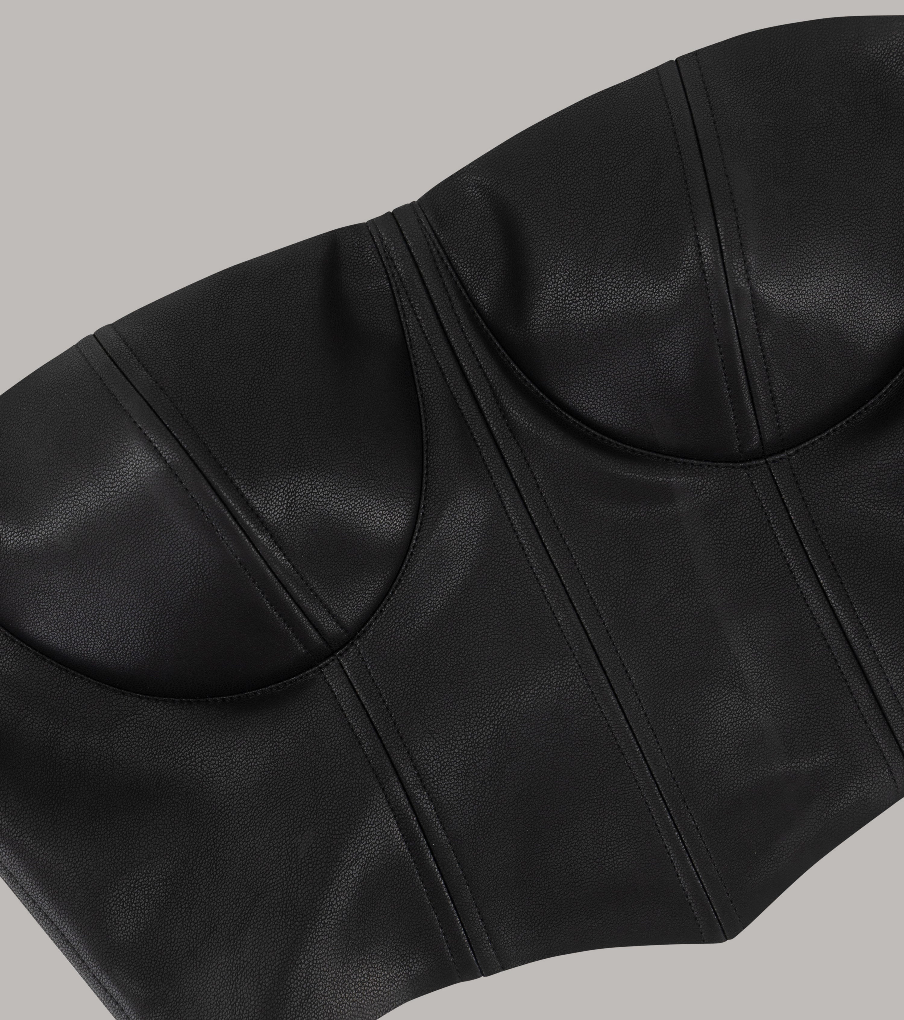 Vegan Leather Corset Top