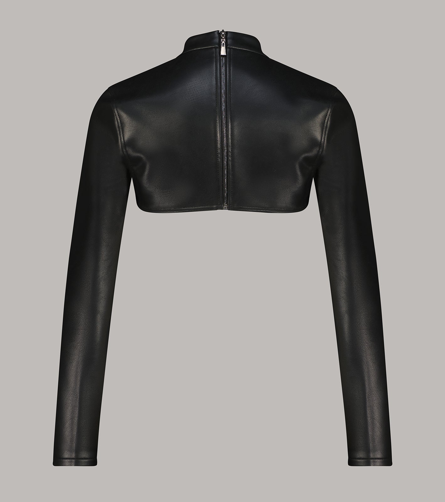 Cropped Leather Jacket